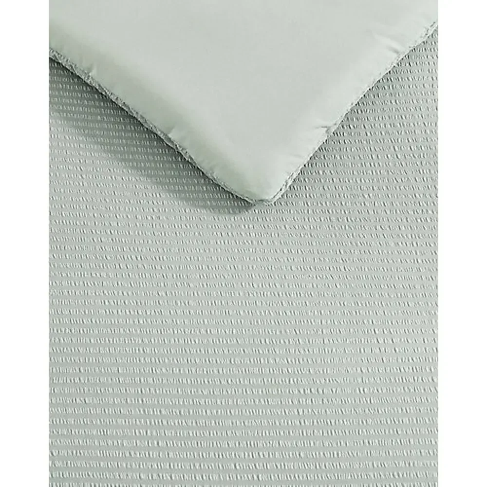 NEW Tommy Bahama Seersucker 8 Piece Queen Comforter Set Pale Green Sheets Pillow
